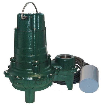 Zoeller Waste-Mate 2 in. 115V 9.4A 1/2 hp 128 gpm NPT Cast Iron Sewage Pump 266-0005